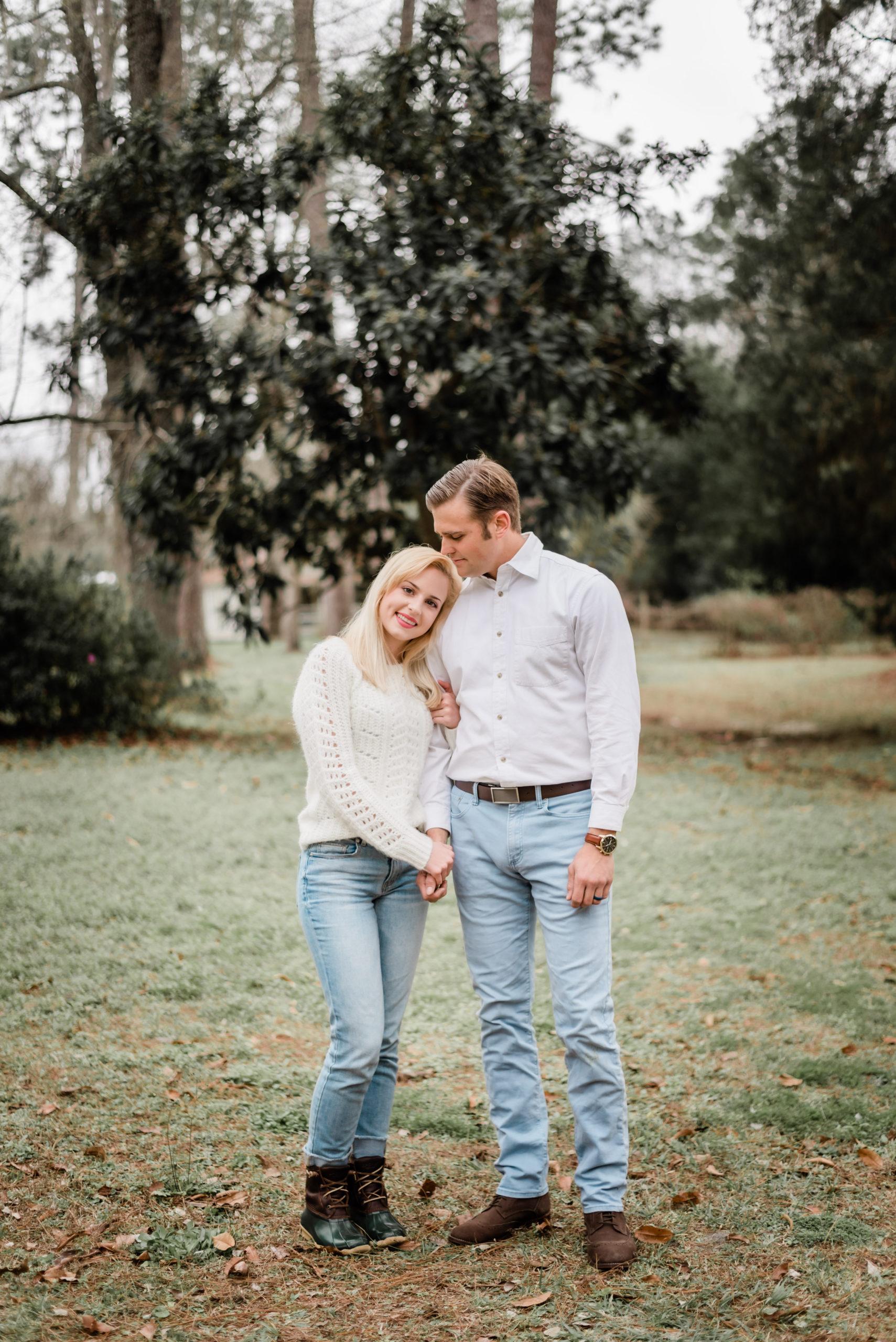 engagement session at heritage park and gardens in live oak Florida by Black tie and co